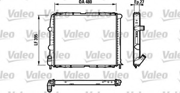 VALEO 732388 Radiator, engine cooling